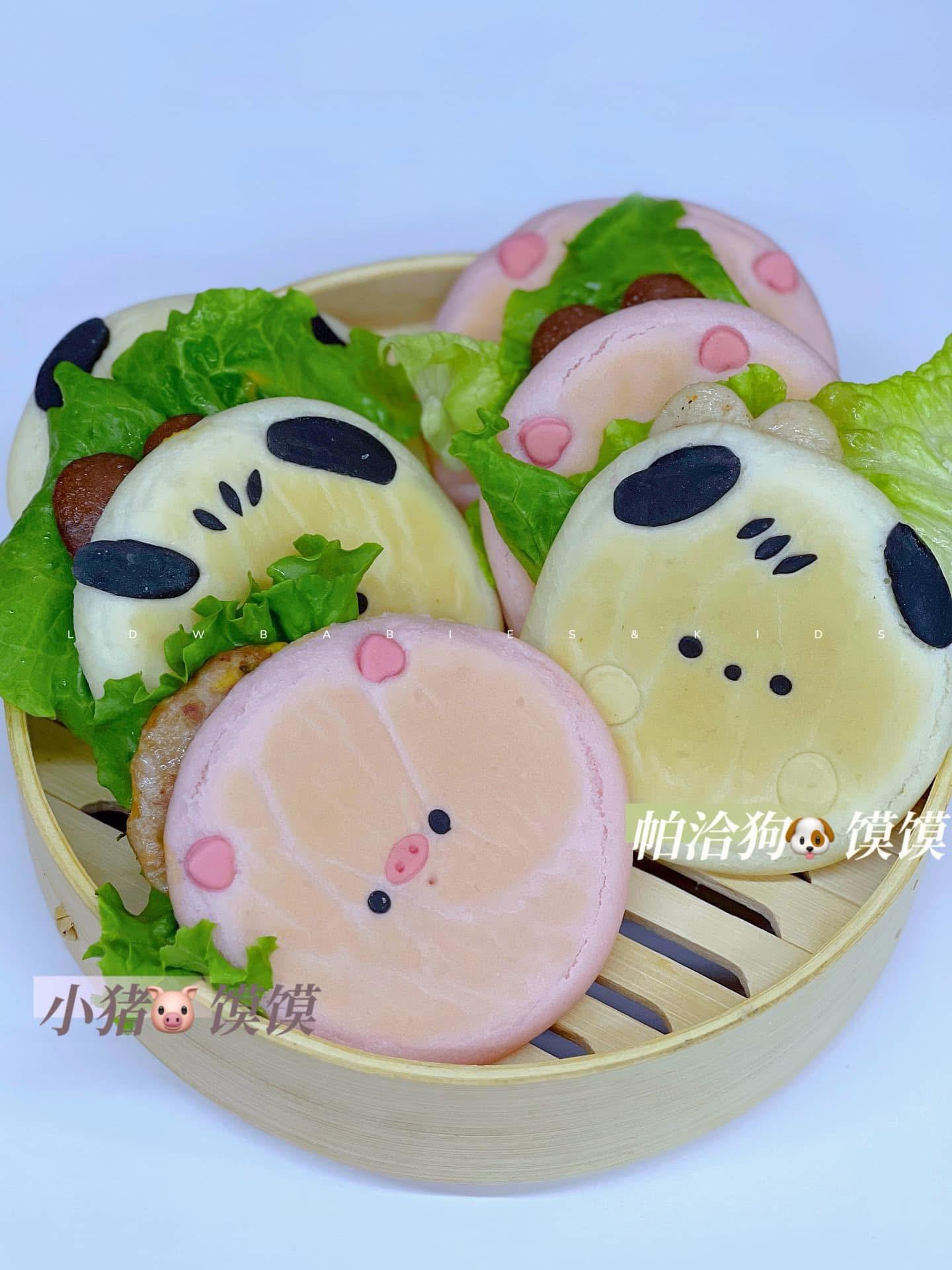 小猪 & 帕洽狗馍馍 Doggie & Piggie Baked Bun