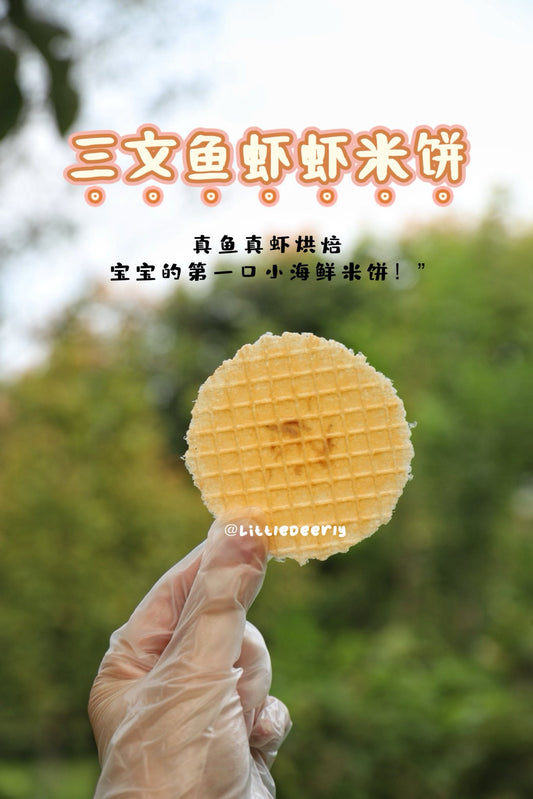 三文鱼虾虾米饼 Salmon Shrimpie Rice Cracker